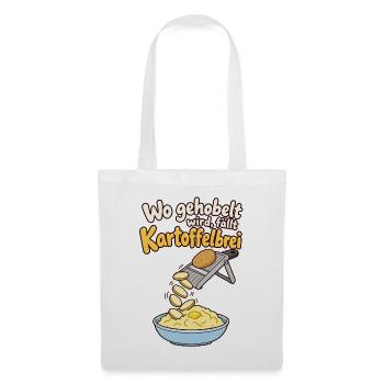 Kartoffelbrei Spruch Küchenhumor - Stoffbeutel - Weiß - Vorne