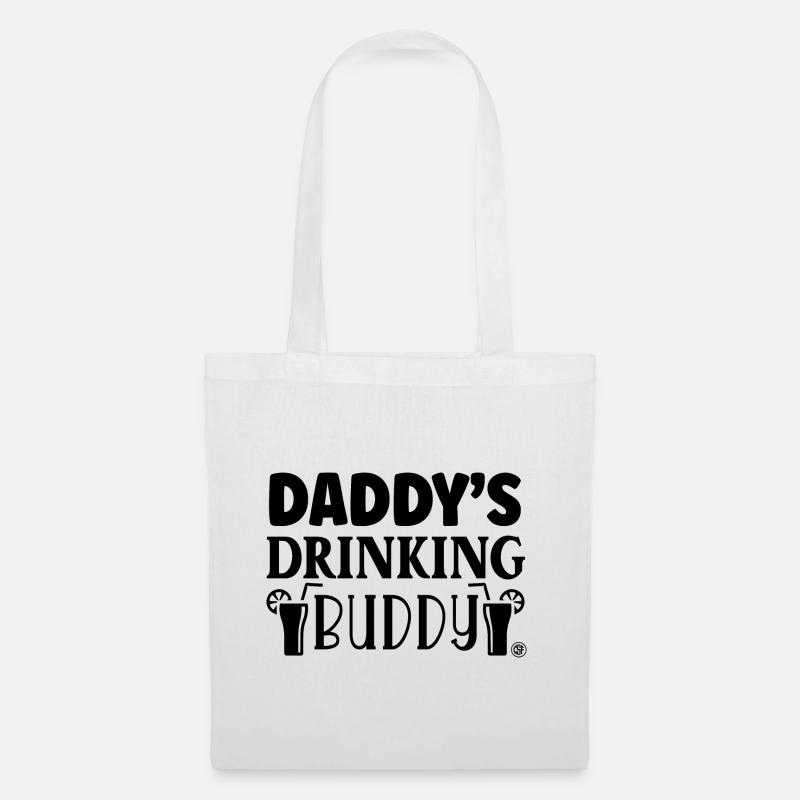 Daddy's drinking buddy - Tote Bag - white