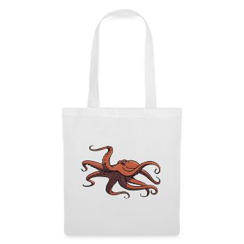 I like octopus - eight tentacles - squid - Tote Bag - white - Front