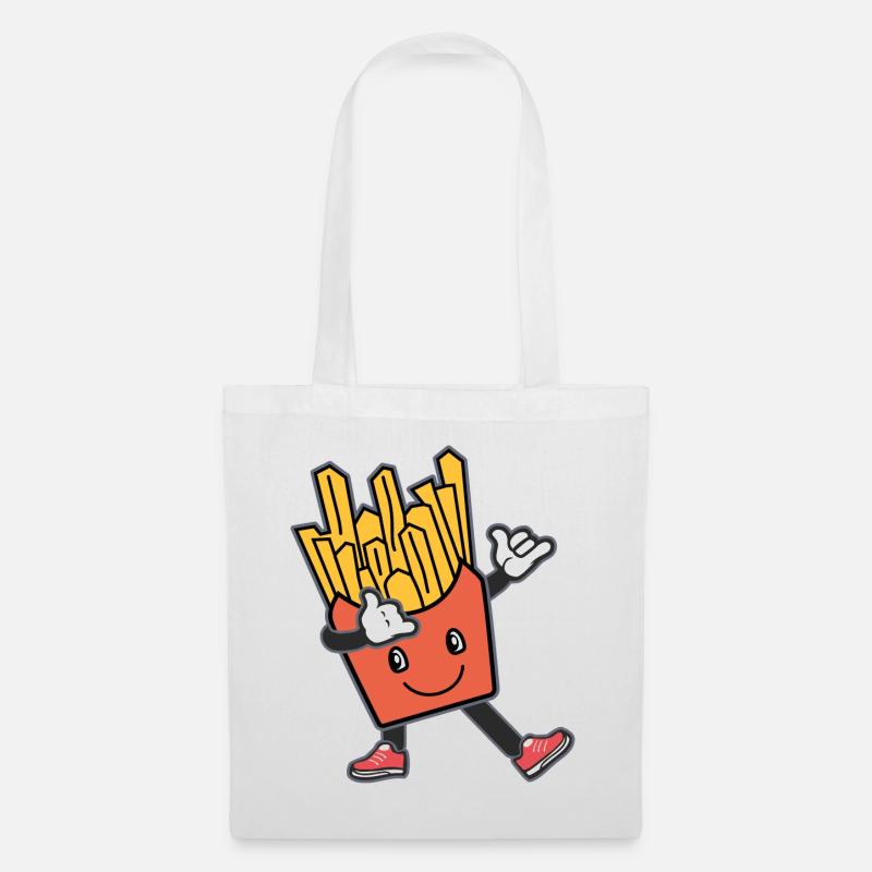 frites - Sac en tissu - blanc
