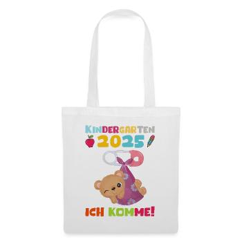 kiKindergarten 2025 Kids Gift Kita 2025 Décoration - Sac en tissu - blanc - Devant