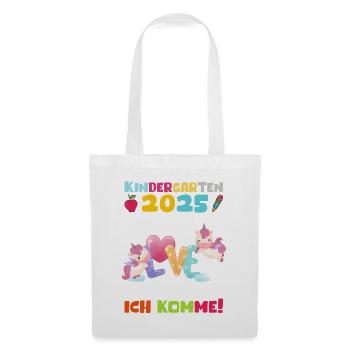 Kindergarten 2025 Girl Gift Kita 2025 Decoration - Tote Bag - white - Front