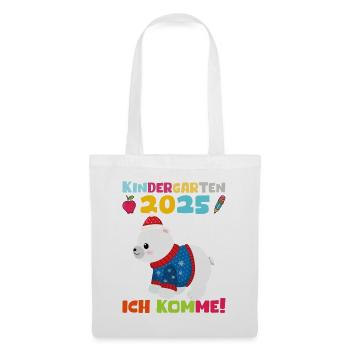 Kindergarten 2025 Kinder Geschenk Kita 2025 Deko - Stoffbeutel - Weiß - Vorne