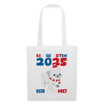Kindergarten 2025 Kinder Geschenk Kita 2025 Deko - Stoffbeutel - Weiß - Vorne