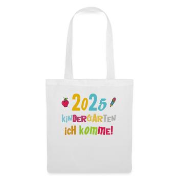Kindergarten 2025 Children Gift Kita 2025 Decoration - Tote Bag - white - Front