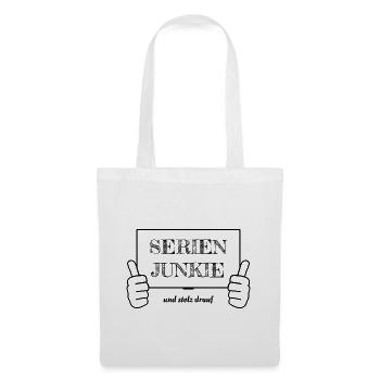 Series junkie and proud of it - Tote Bag - white - Front