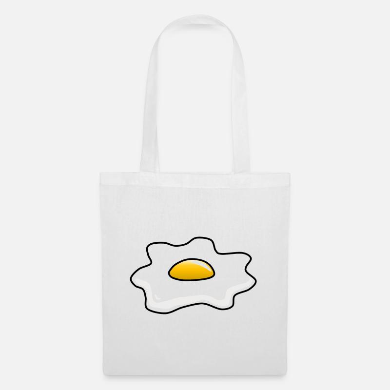 Fried egg egg fried egg - Tote Bag - white