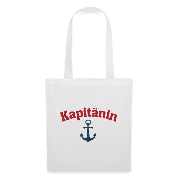 Kapitänin Geschenk Boot Segler Segelboot - Stoffbeutel - Weiß - Vorne