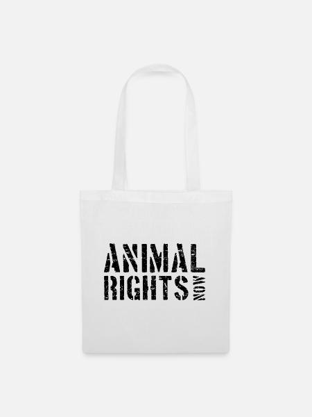 ANIMAL RIGHTS NOW - Stoffbeutel - Weiß