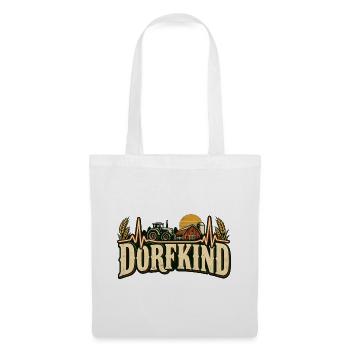 Dorfkind Herzschlag – Traktor & Landleben - Stoffbeutel - Weiß - Vorne