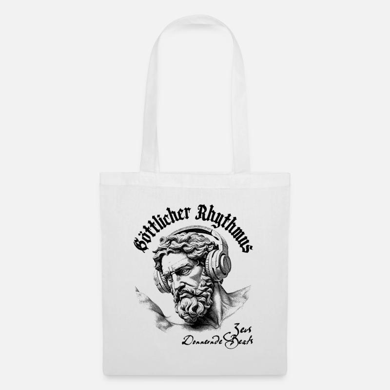 Das Open-Air-T-Shirt mit göttlichem Rhythmus - Stoffbeutel - Weiß