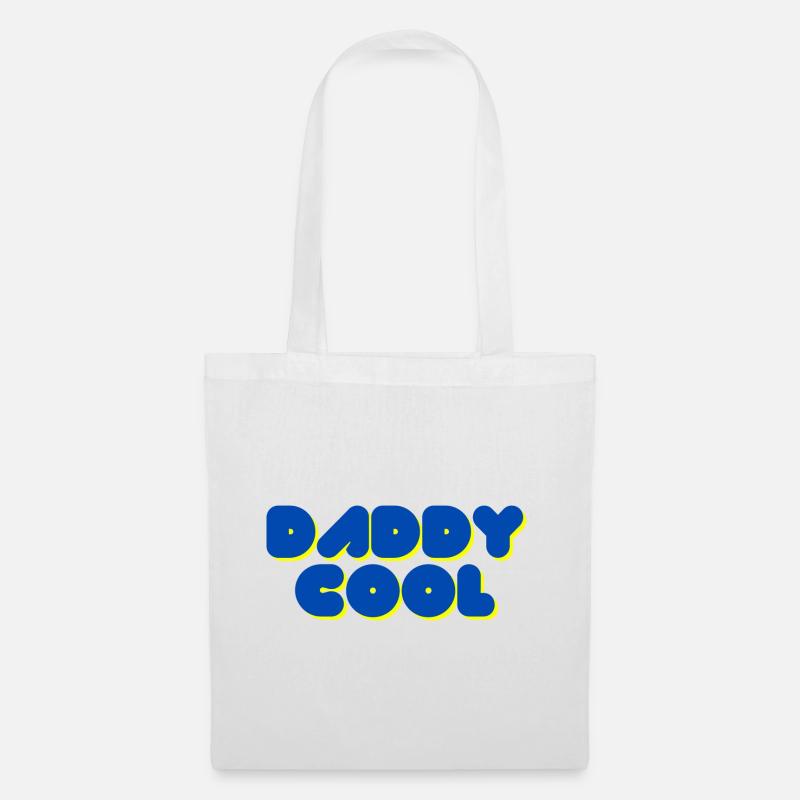 Daddy cool - Tshirt Vatertag - Stoffbeutel - Weiß