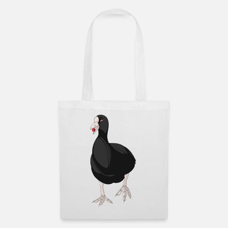 Blässhühn mit kochendem lustigen Karpfenfisch-Design - Stoffbeutel - Weiß