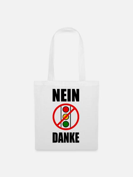 ampel nein danke - Stoffbeutel - Weiß