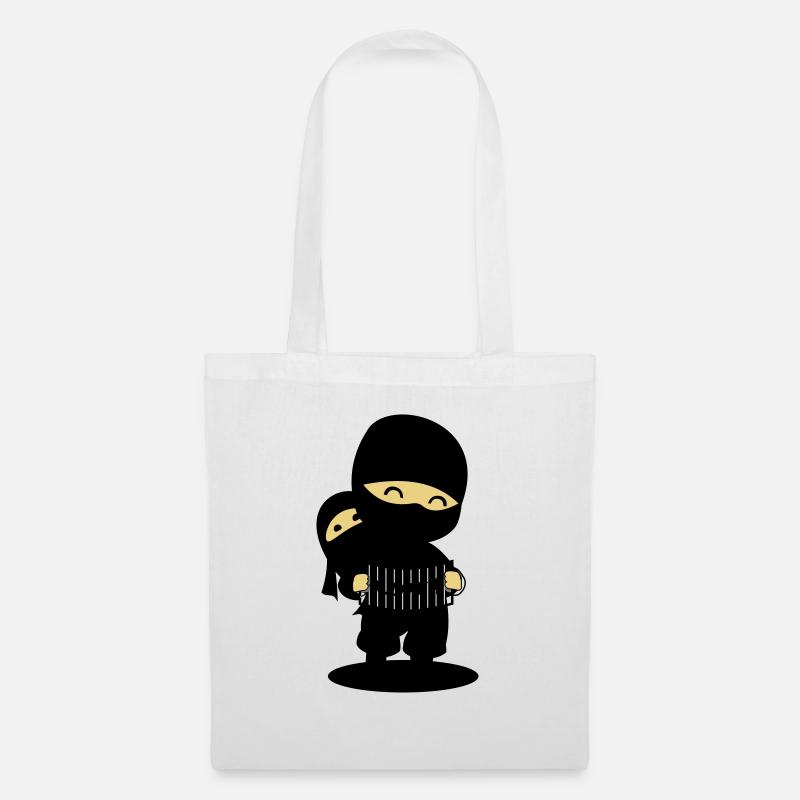 Cooler Japanischer Ninja - Stoffbeutel - Weiß