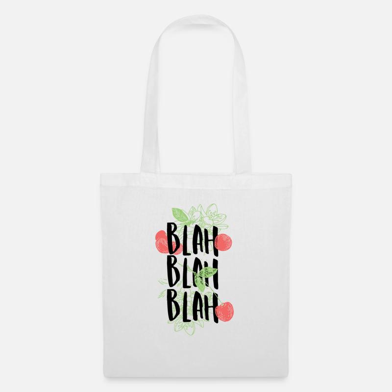 Bla, bla, bla - Sac en tissu - blanc