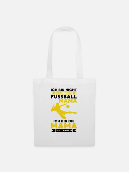 Fußball mama torwarts Geschenk Spiel Sport Ball - Stoffbeutel - Weiß