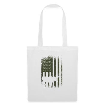 Elk Camo Us Flag Moose - Tote Bag - white - Front