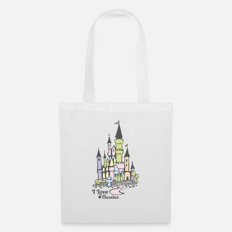 I love castles - Tote Bag - white