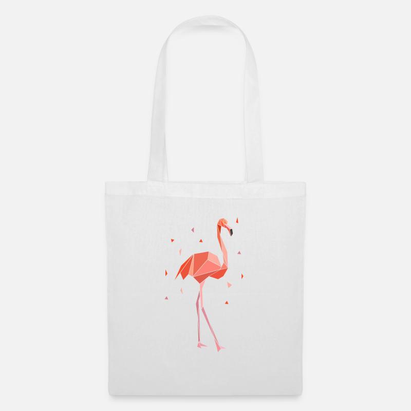flamingo - Tote Bag - white