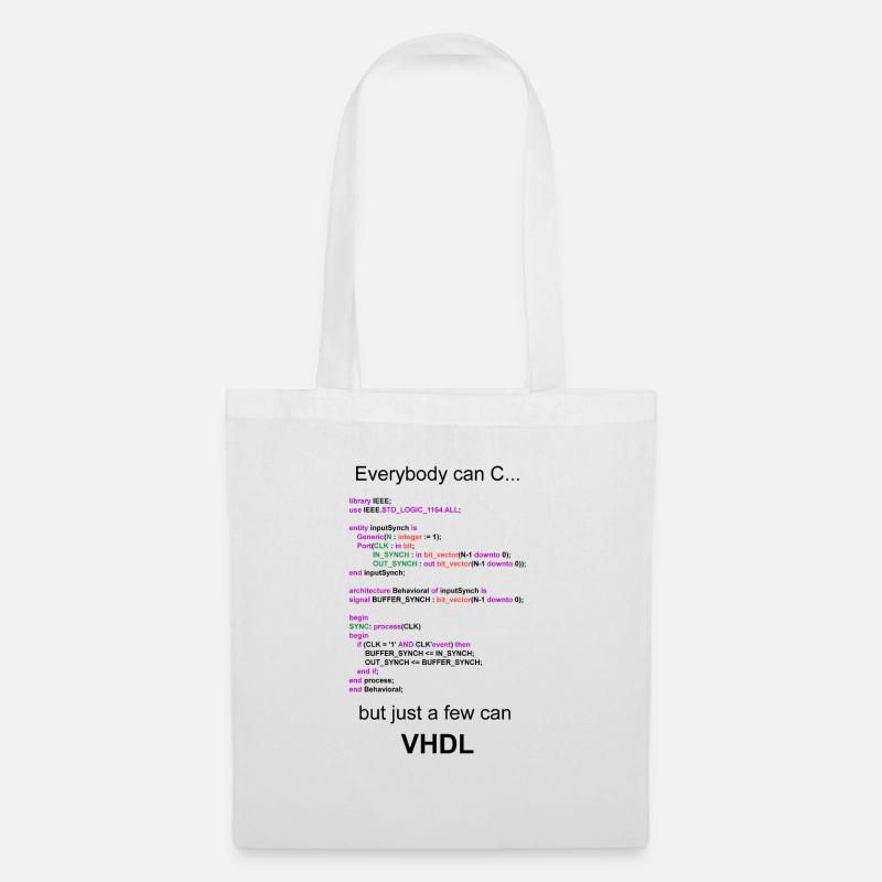 VHDL - Stoffbeutel - Weiß
