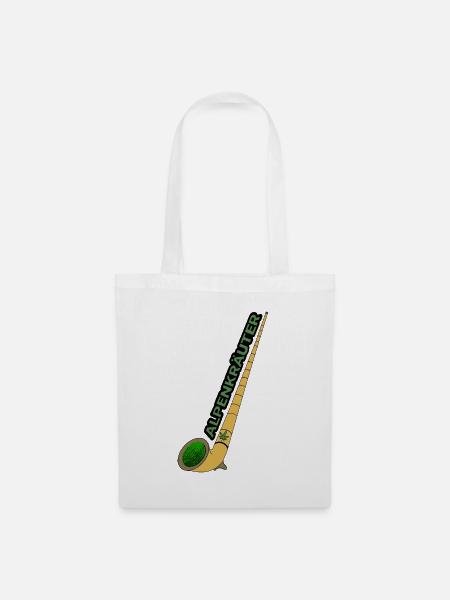 Alphorn Bong - Stoffbeutel - Weiß