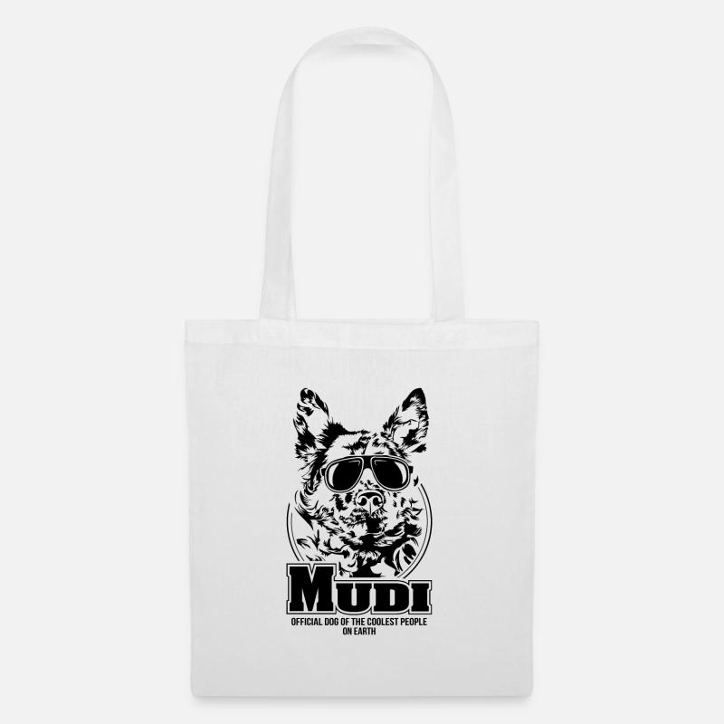 MUDI coolest people Hunde Spruch Wilsigns - Stoffbeutel - Weiß