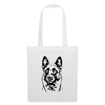 Belge Malinois Portrait Chien Chiens Wilsigns - Sac en tissu - blanc - Devant
