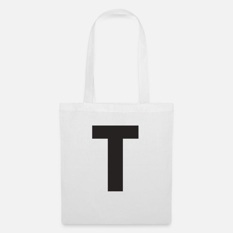 T - Tote Bag - white