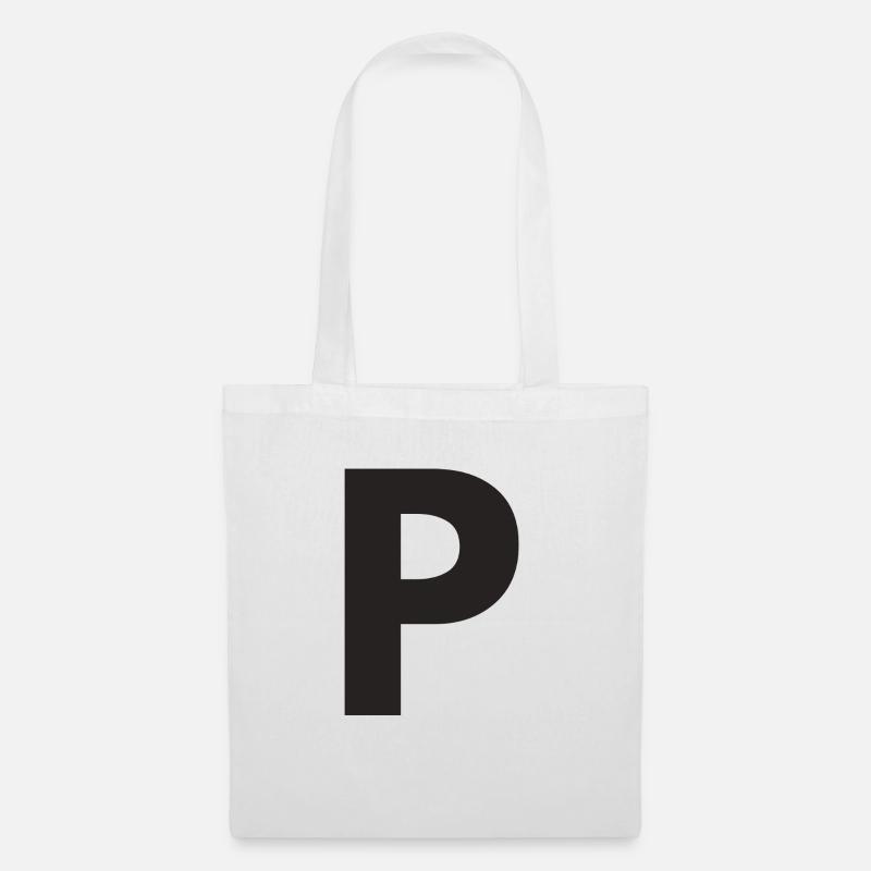 P - Tote Bag - white