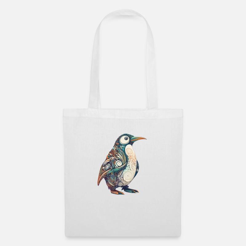 Arctic Harmony - Pinguindala Design - Tote Bag - white