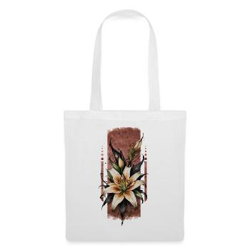 Zauberhafte Orchideen: Florales Design - Stoffbeutel - Weiß - Vorne