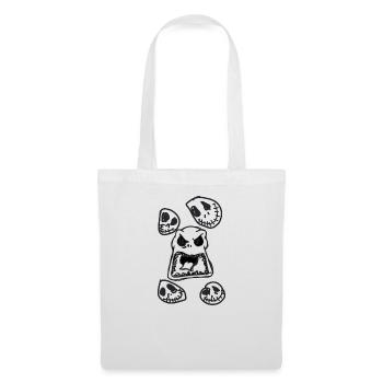 Monster, halloween, skellington,illustration - Stoffbeutel - Weiß - Vorne