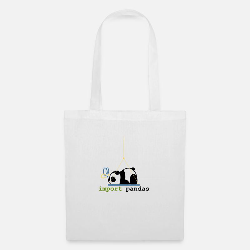 Python Jokes Import Pandas Programmation - Sac en tissu - blanc