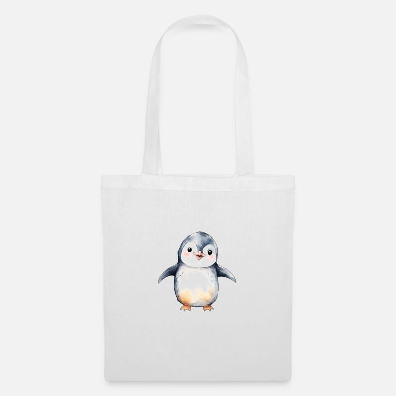 Pinguin - Stoffbeutel - Weiß