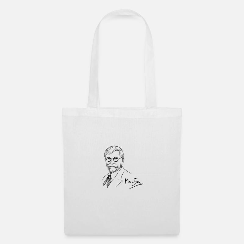 Conception Alfons Mucha - Sac en tissu - blanc