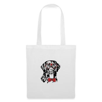 LUNETTES RETRIEVER À PELAGE PLAT Chiens Wilsigns - Sac en tissu - blanc - Devant