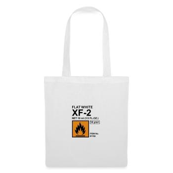 Étiquette de couleur blanche plate - Sac en tissu - blanc - Devant