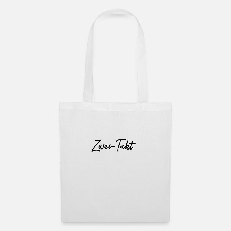 Zwei-Takt - Stoffbeutel - Weiß