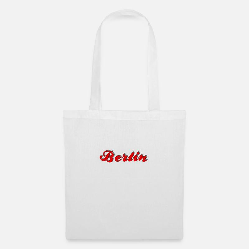 Berlin Rot - Stoffbeutel - Weiß