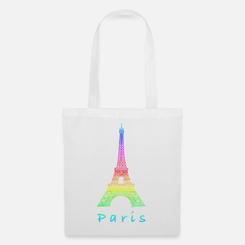 Paris Eiffelturm - Stoffbeutel - Weiß