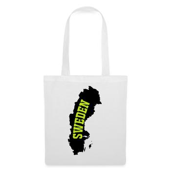 Lettrage néon suédois - Sac en tissu - blanc - Devant