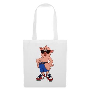 Cool Pig - Stoffbeutel - Weiß - Vorne