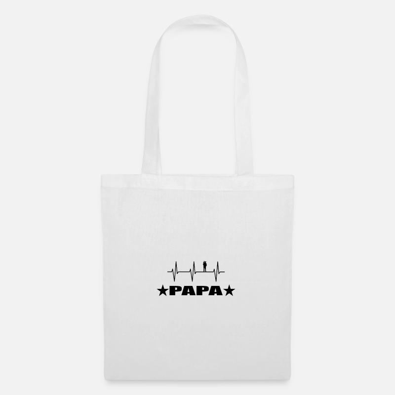 Papa - Stoffbeutel - Weiß