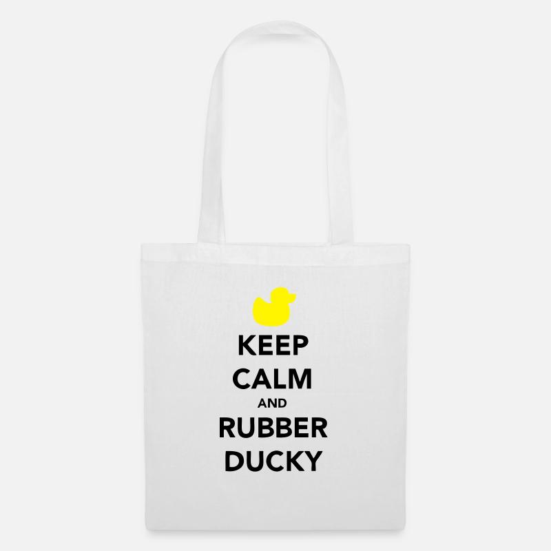 Keep Calm and Rubber Ducky - Tote Bag - white