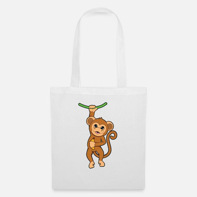 monkey - Tote Bag - white