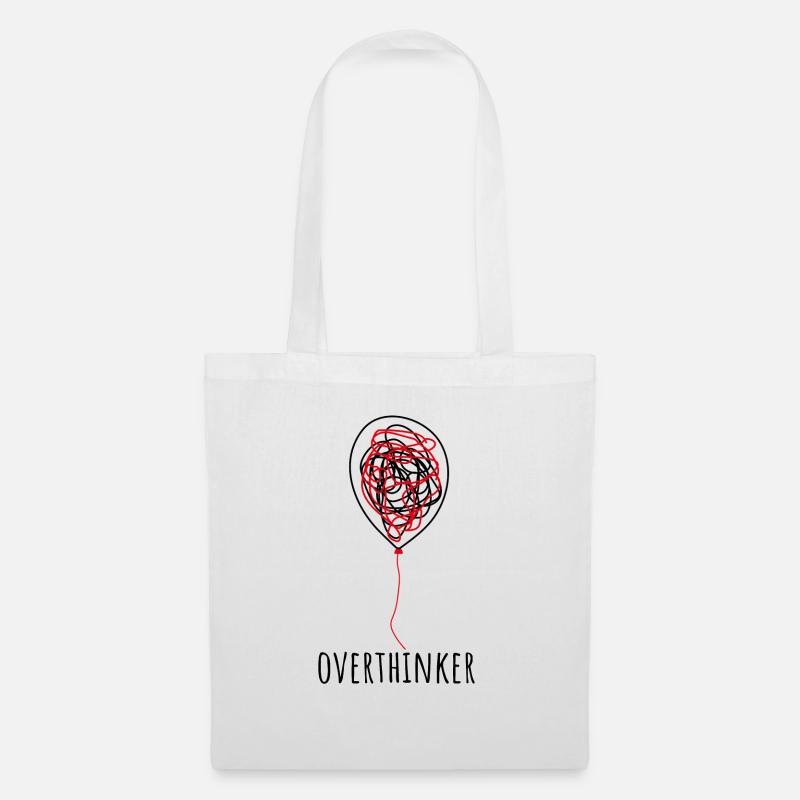 overthinker - Tote Bag - white
