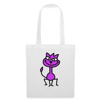 Pretty Cat Looking Happy Cheerful Smiling - Tote Bag - white - Front