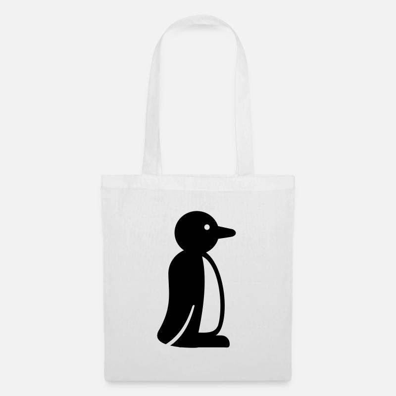 Pinguin - Stoffbeutel - Weiß