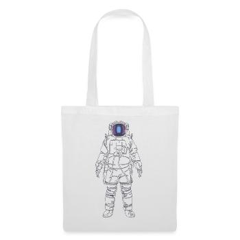 Violetter Nebelastronaut - Stoffbeutel - Weiß - Vorne